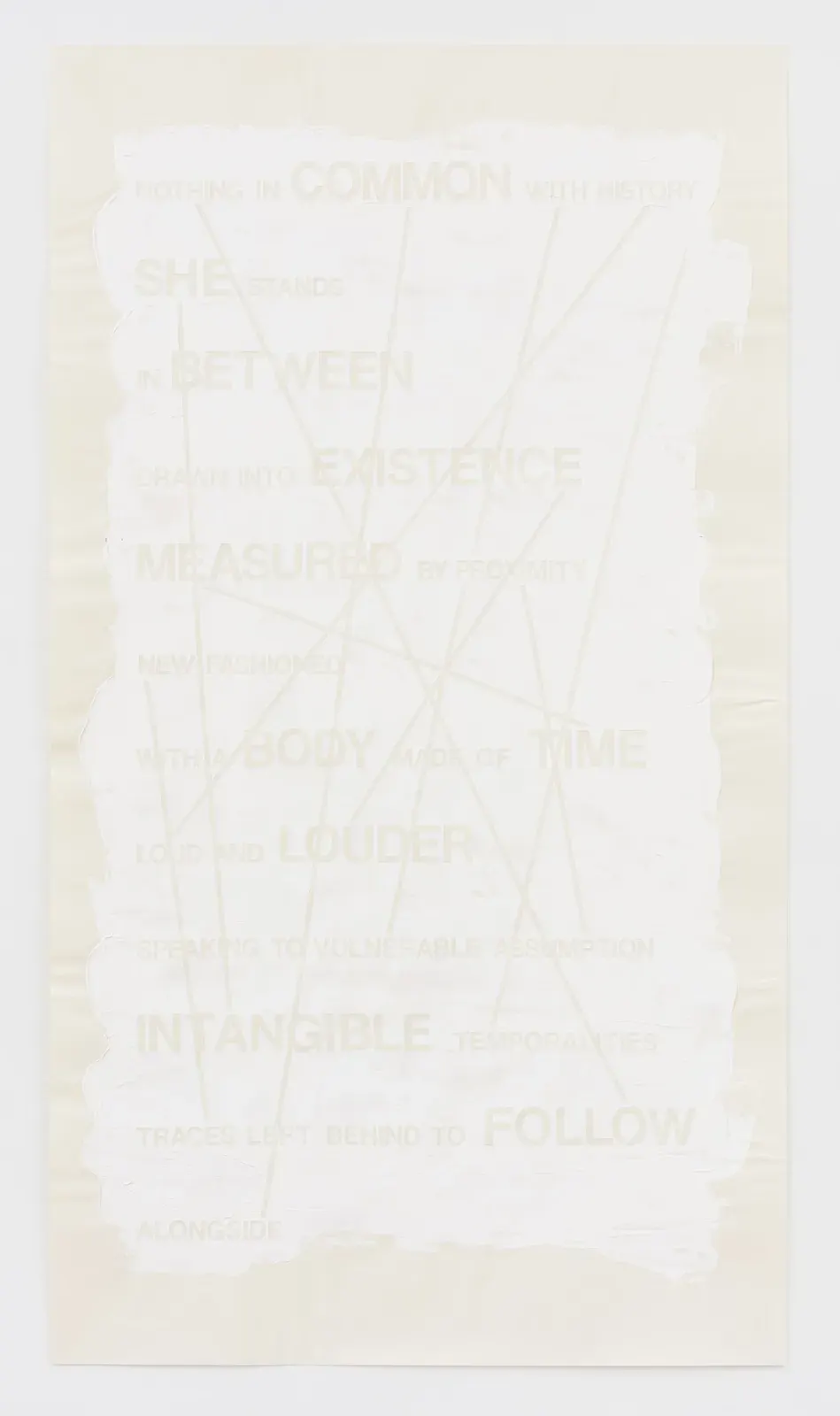 Andrea Geyer, Travels on Slender Thread #2 (Nothing)