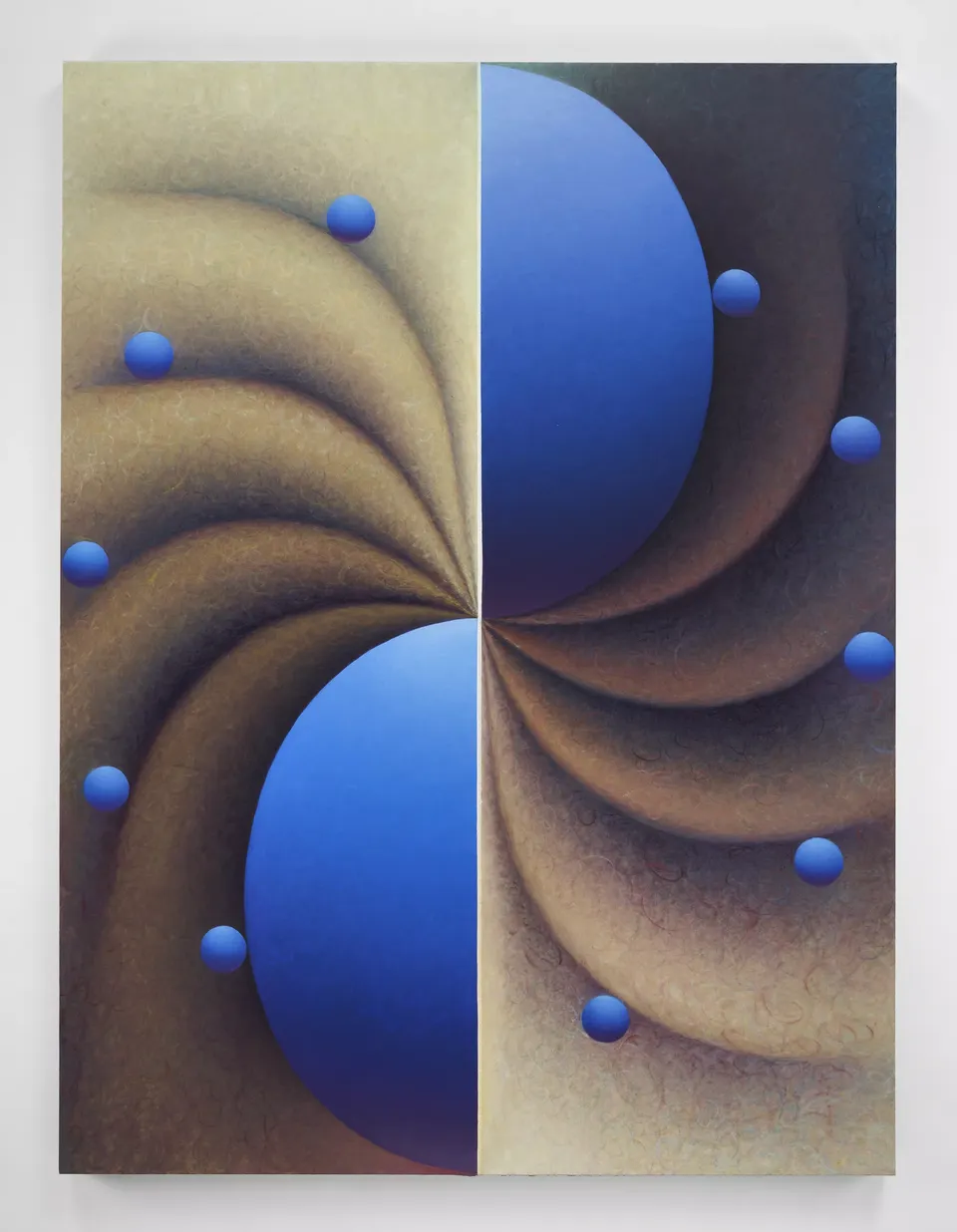 Loie Hollowell, Boob Wheel in blue and yellow