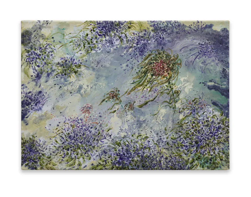 Cian-Yu Bai, Flowers on a Windy Day