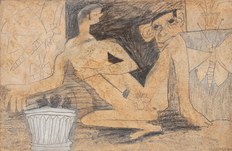 Hylton Nel, Untitled (reclining nude)