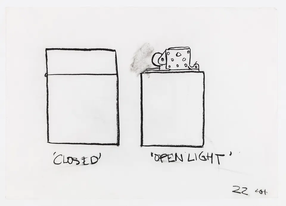 Robin Rhode, CLOSED/OPEN LIGHT