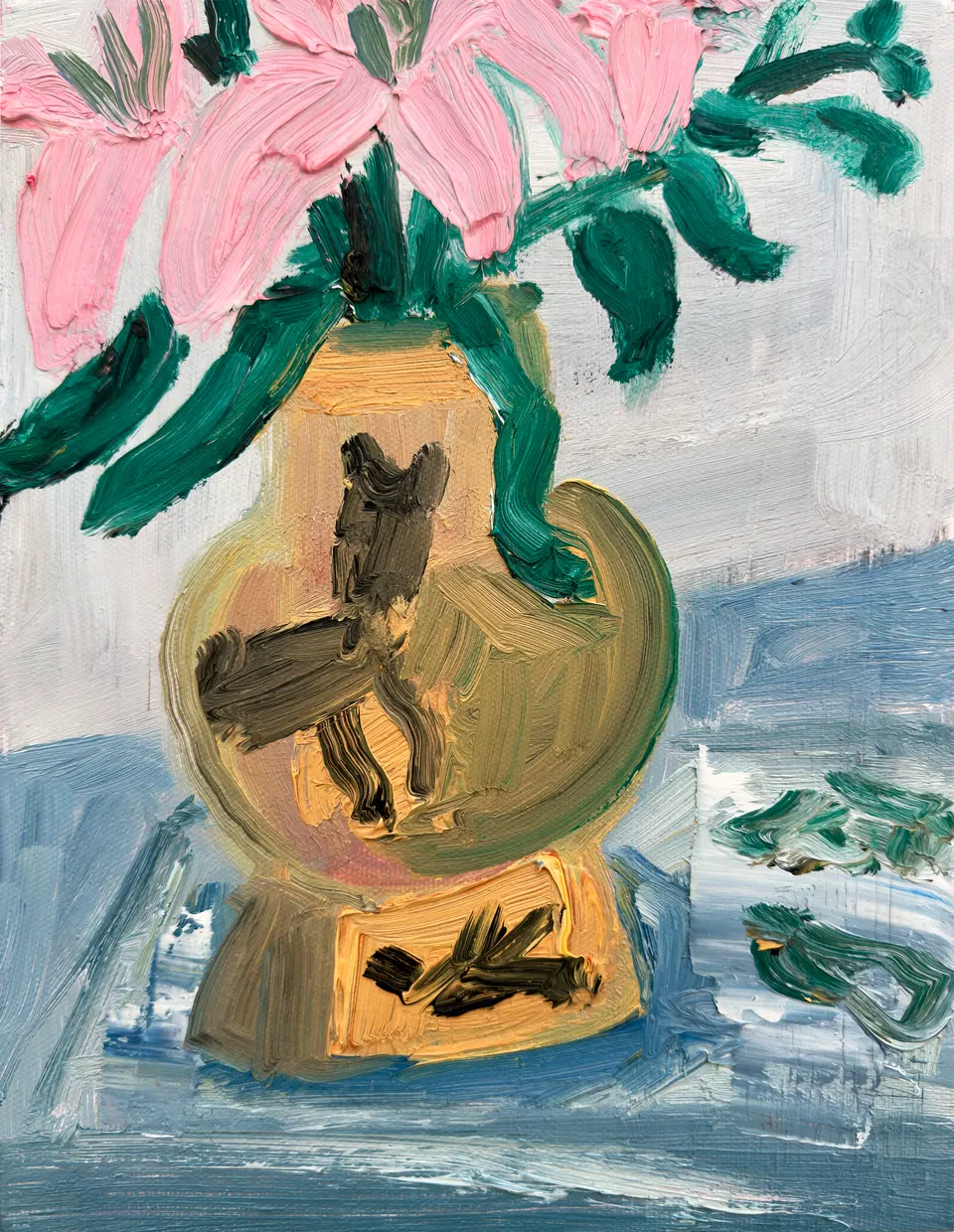 Georgina Gratrix, Stargazer Lilies in Hylton Cat Vase