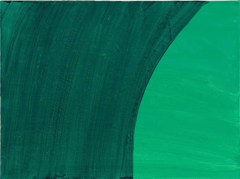 Mary Heilmann, Green Room, Turquoise Lights