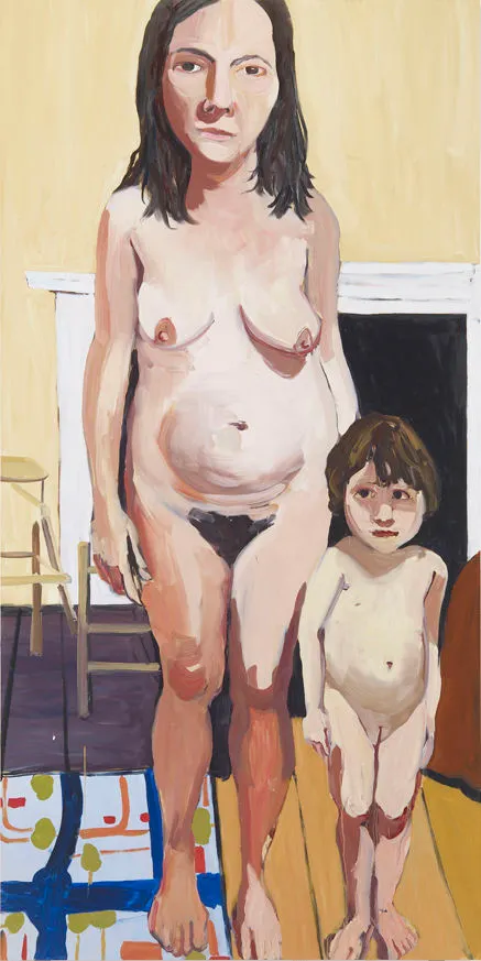 Chantal Joffe, Self-Portrait with Esme