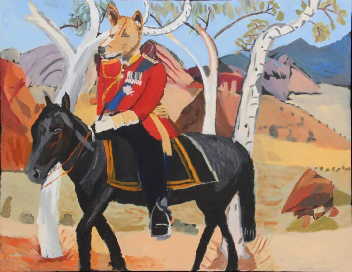 Vincent Namatjira OAM, King Dingo (on horseback 1)