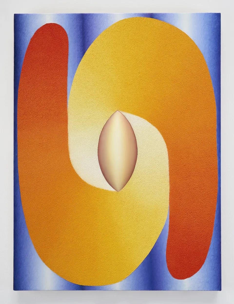 Loie Hollowell, Linked Lingam in Orange, Yellow and Blue