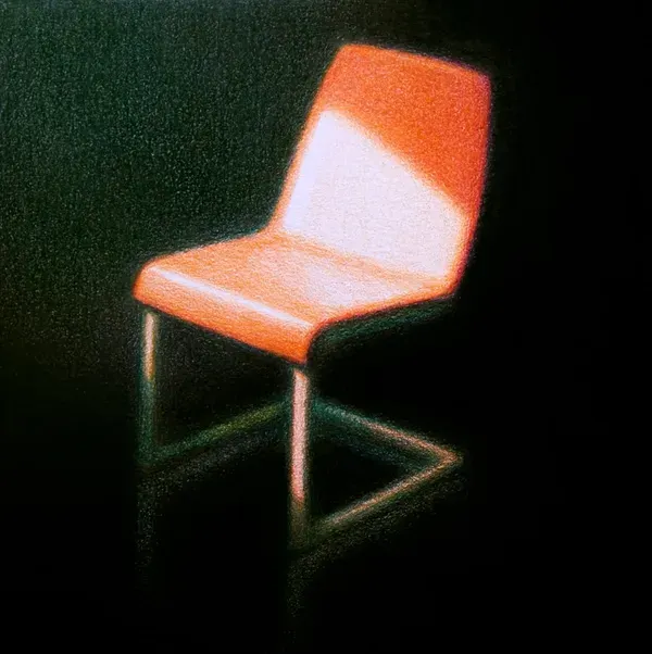 Steffen Kern, Red Steel Tube Chair,