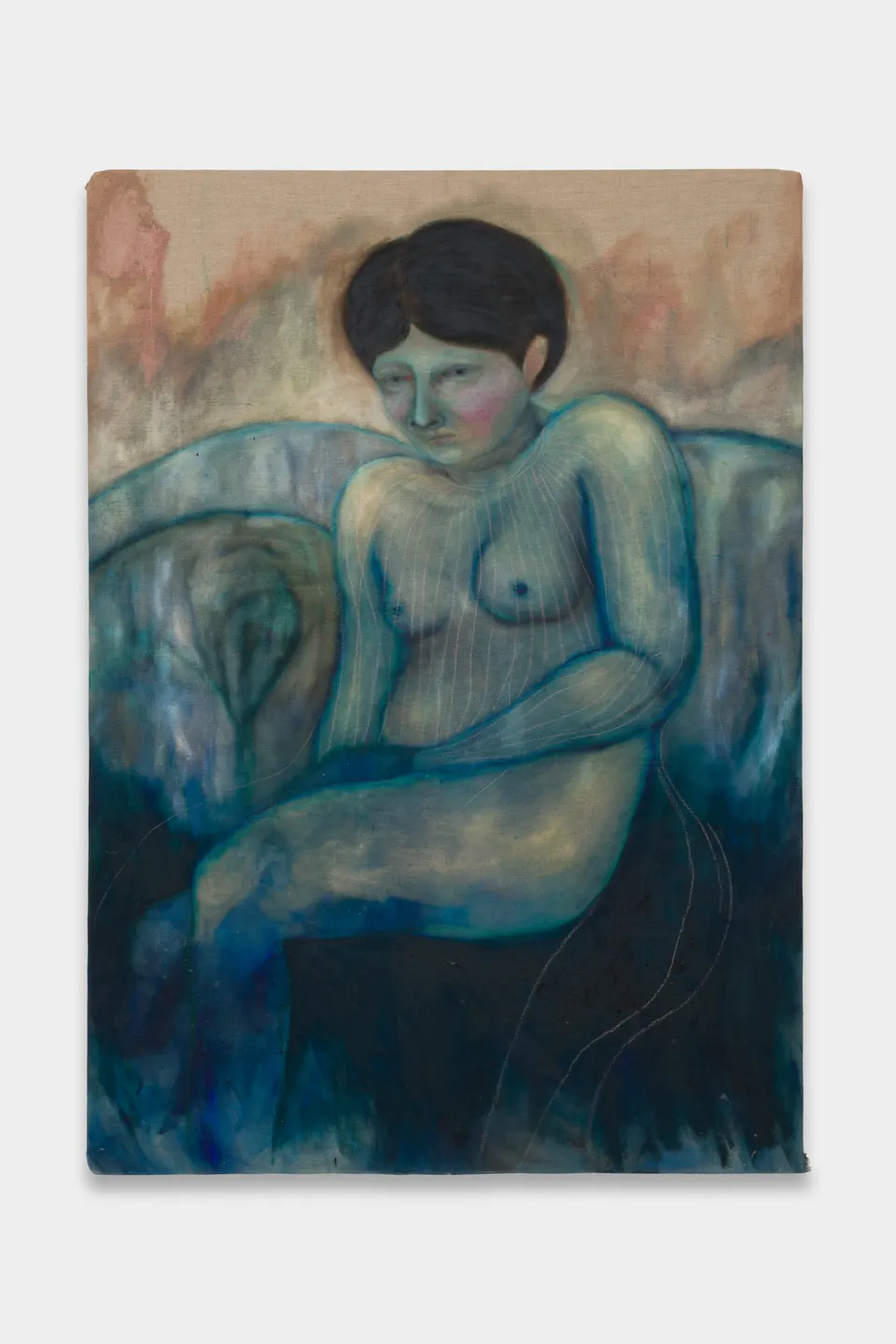 Hammzat Tahabsim, Blue Figure Sitting