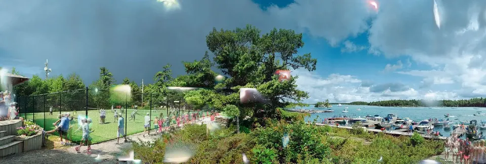 Scott McFarland, View of Tennis Club, Sans Souci, Georgian Bay, 2017 (Variation 2/3)