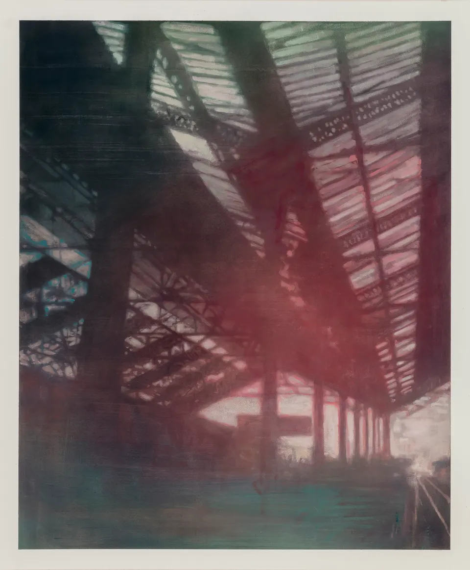 Ian Grose, Me looking on my laptop screen at what I thought was the Gare St Lazare, but wasn't. Version 2