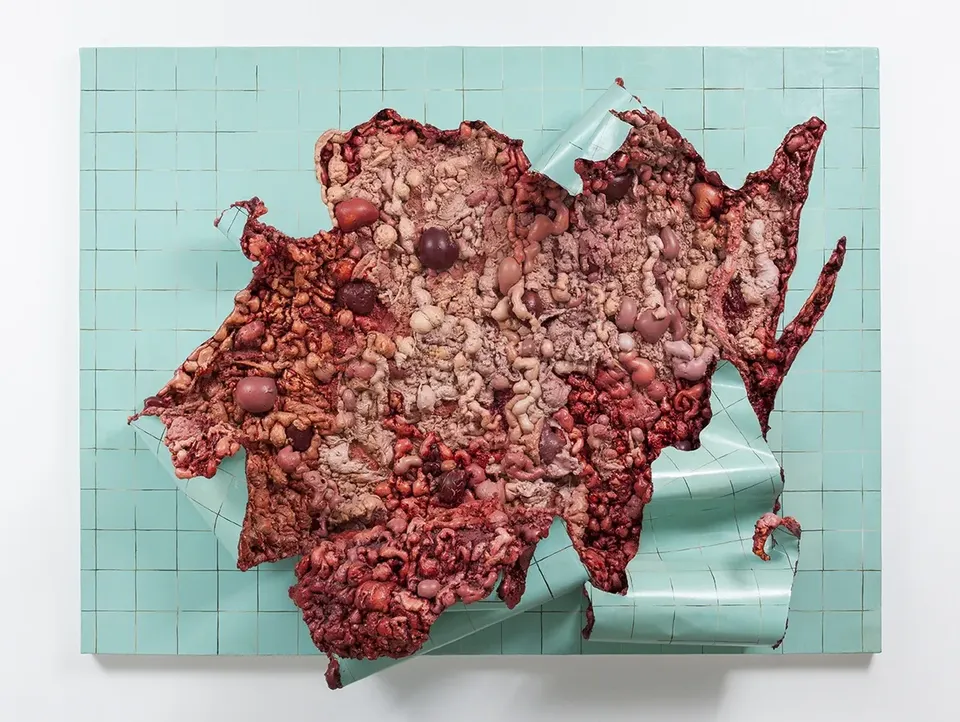 Adriana Varejão, Green Tilework in Live Flesh