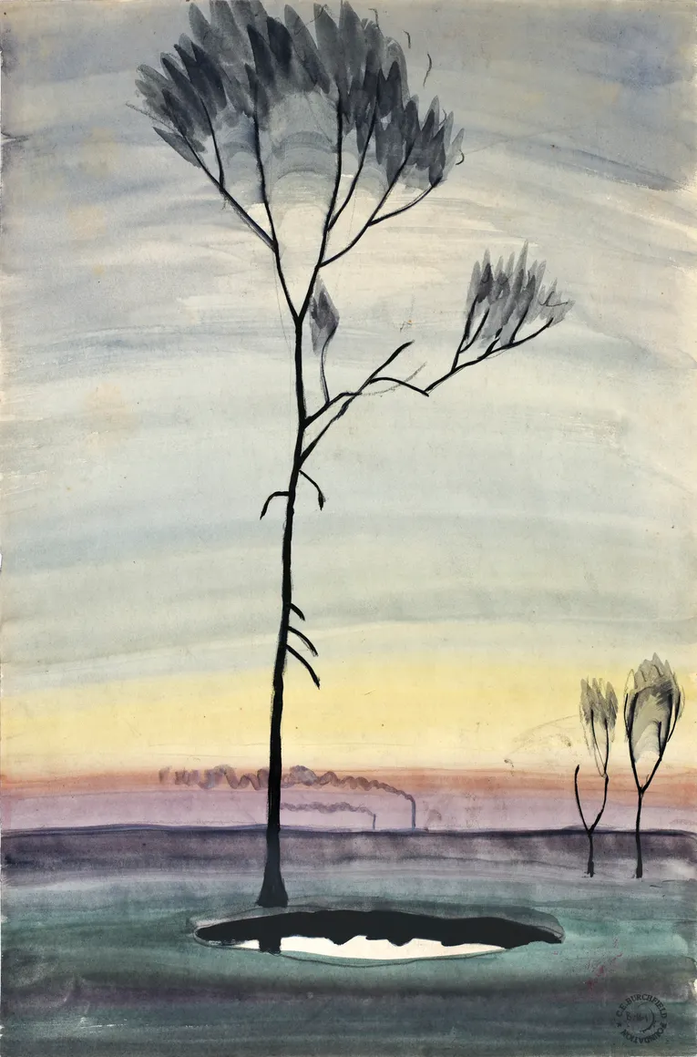 Charles Burchfield, Tree and Pond