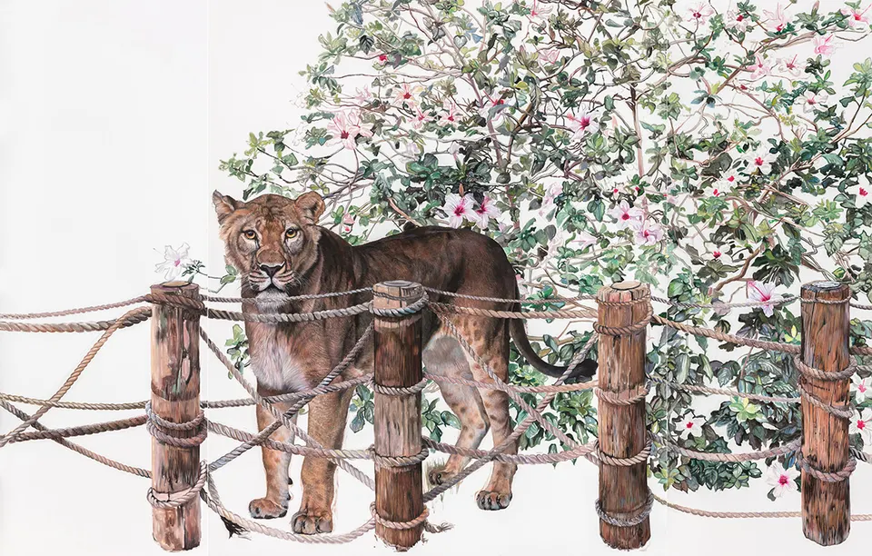 Deborah Poynton, The Human Abstract: Lioness Triptych