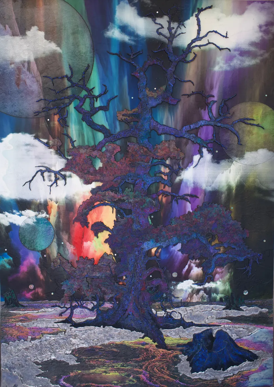 Matthew Day Jackson, Tree with Foliage