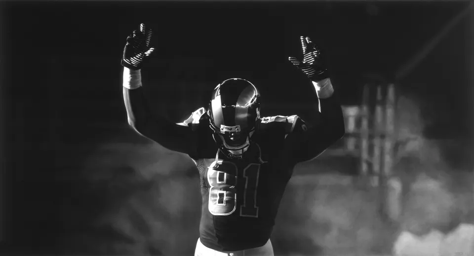 Robert Longo, Untitled (St. Louis Rams / Hands Up)