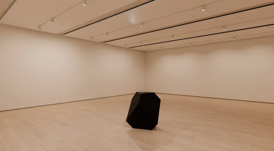 Robert Longo, Untitled (Dürer's Solid in Black)