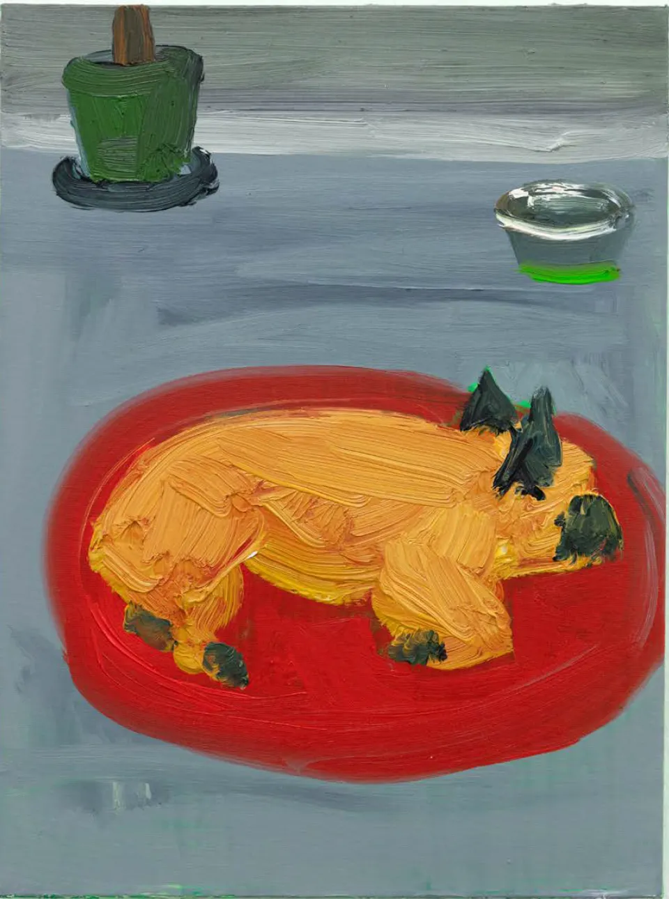 Georgina Gratrix, Fonzi asleep in the studio