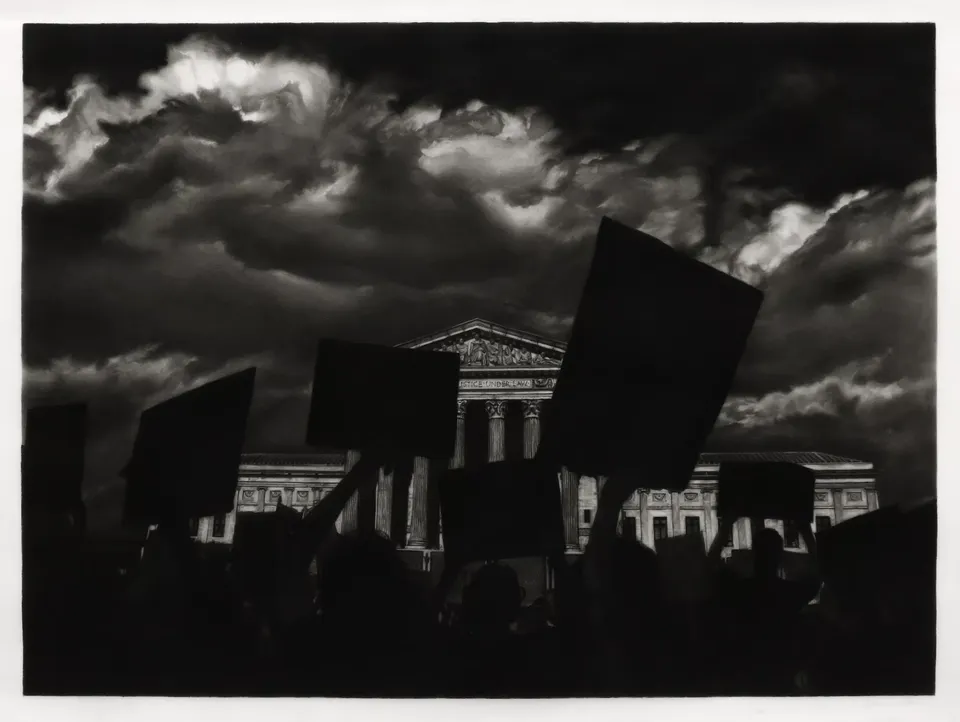 Robert Longo, Study of Supreme Court Abortion Rights Protest