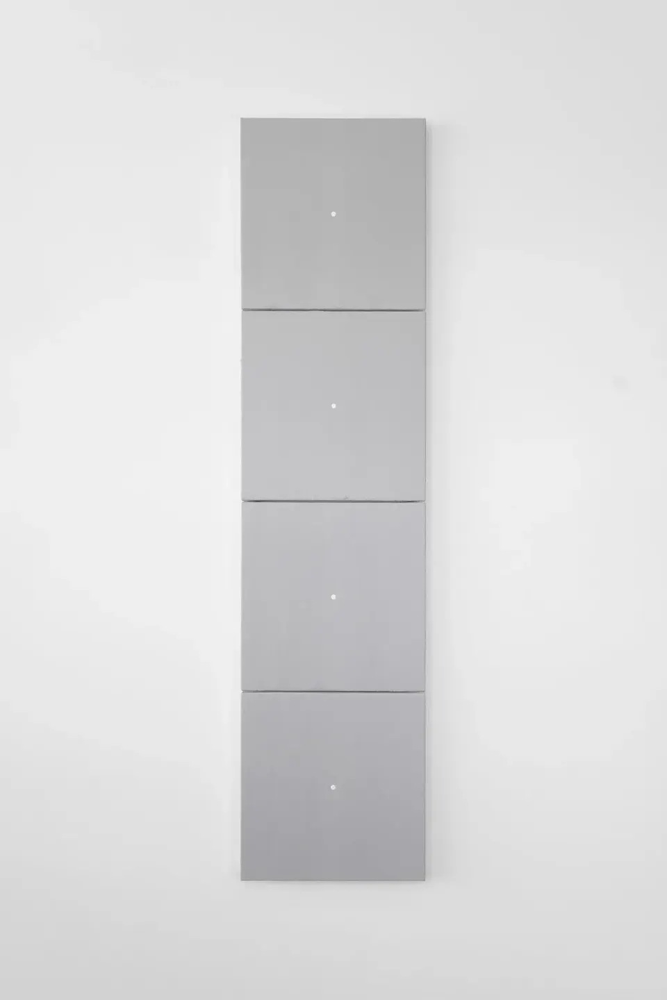 Matthew Feyld, Untitled (twenty-four inch square divided into four equal parts, arranged as a vertical line)