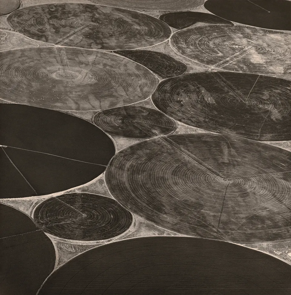 Emmet Gowin, Hay Field Complex near the Columbia River, Benton County, Washington