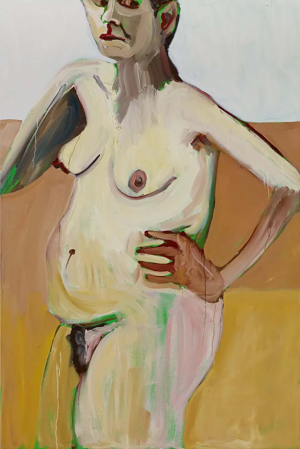 Chantal Joffe, Self Portrait with Hand on Hip