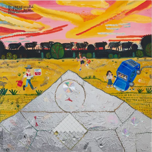 Esther Pearl Watson, An Unfathomable Distance Away,