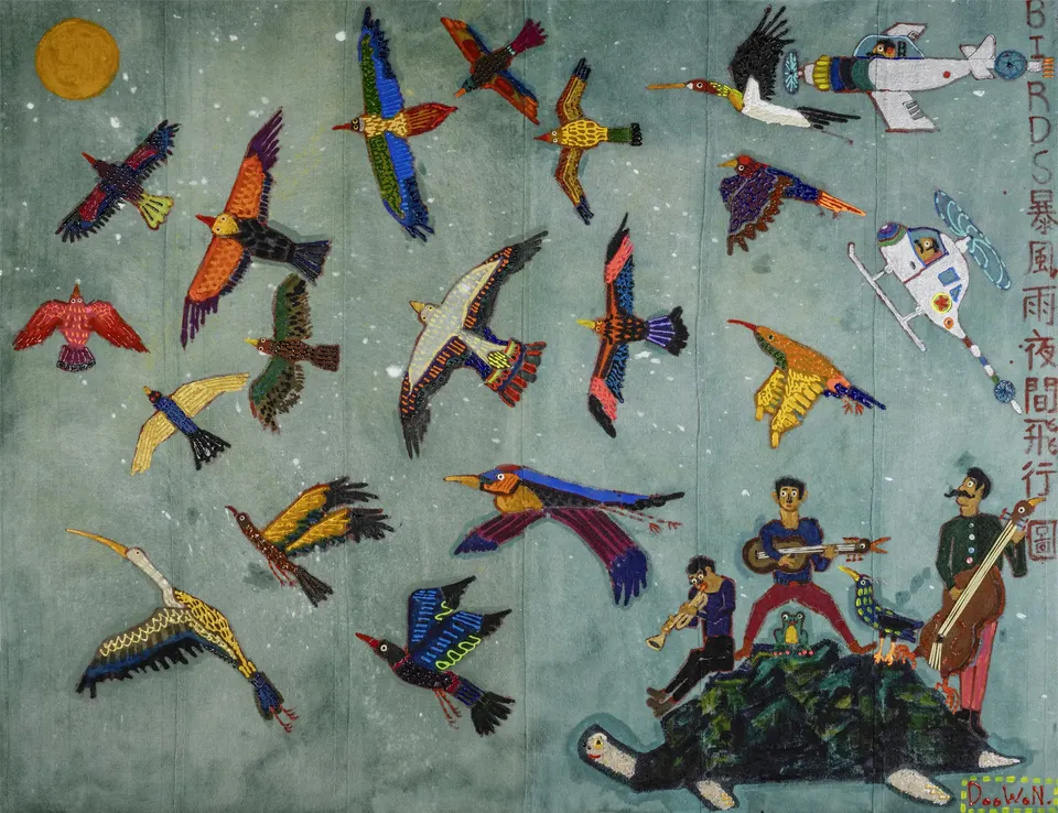 Doowon Lee, Birds in a Stormy Night Sky