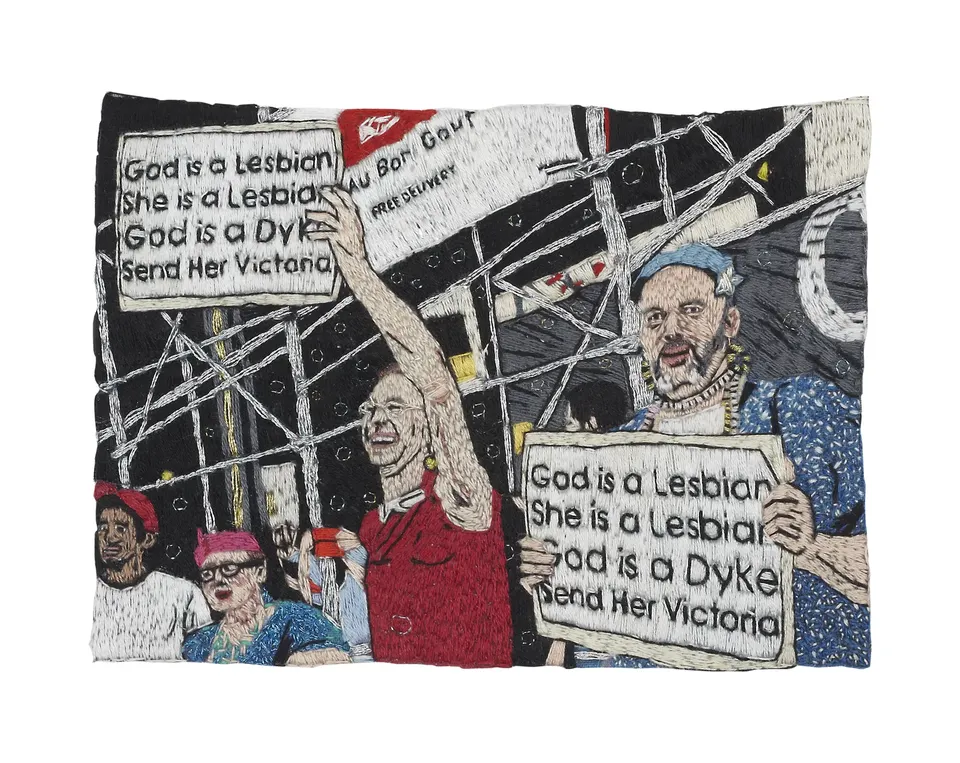 LJ Roberts, rosza daniel lang/levitsky at the New York City Dyke March