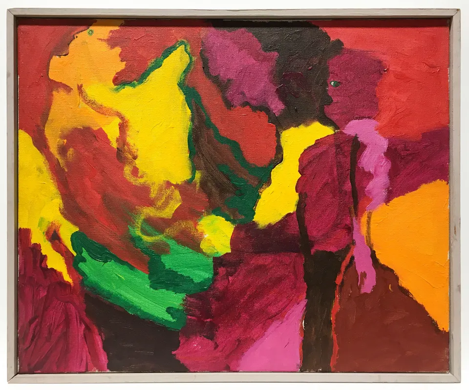 Robert Colescott, Composition #20 - Purple Pose