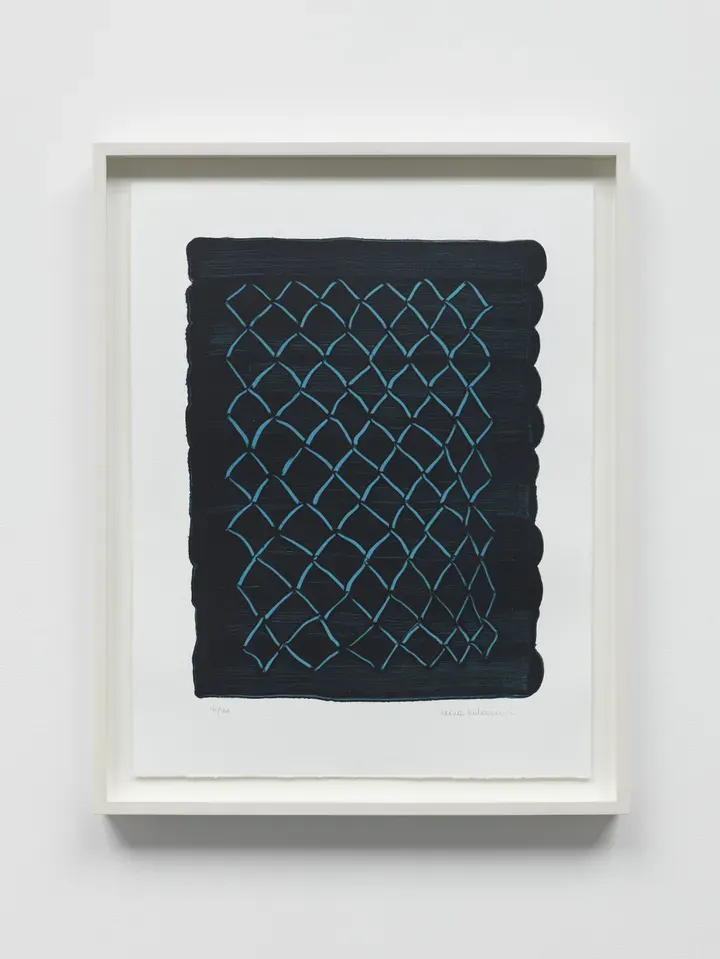 Mona Hatoum, Untitled (fence, blue)