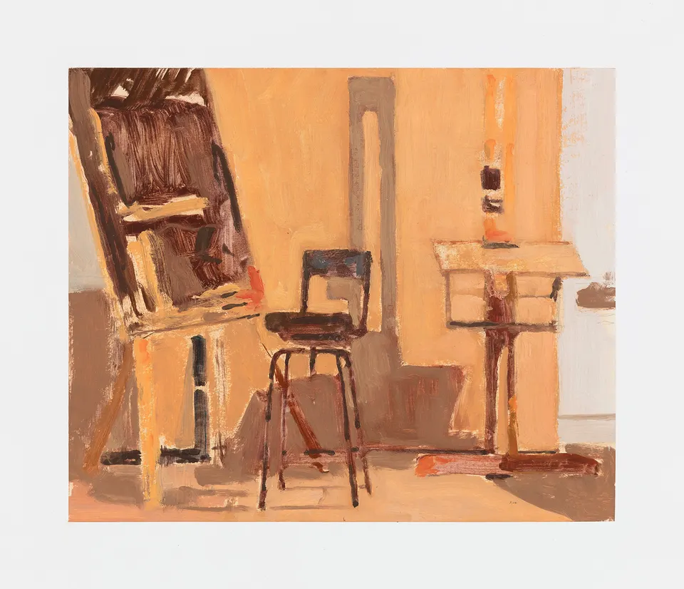Ian Grose, Studio with Chair and Set Square