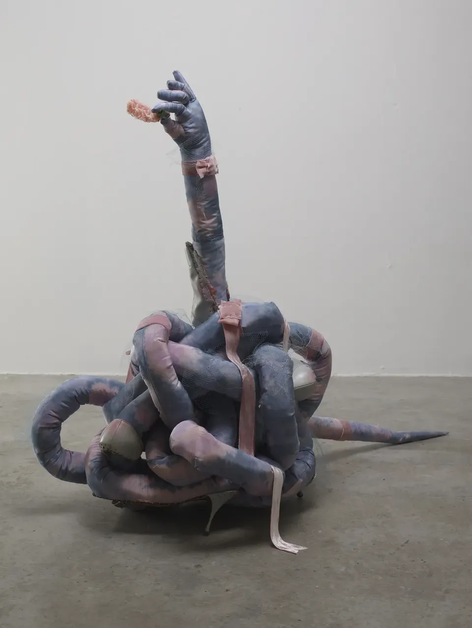 Christian Holstad, Female Buffet Snake with Shrimp #1 (water with pink bow)
