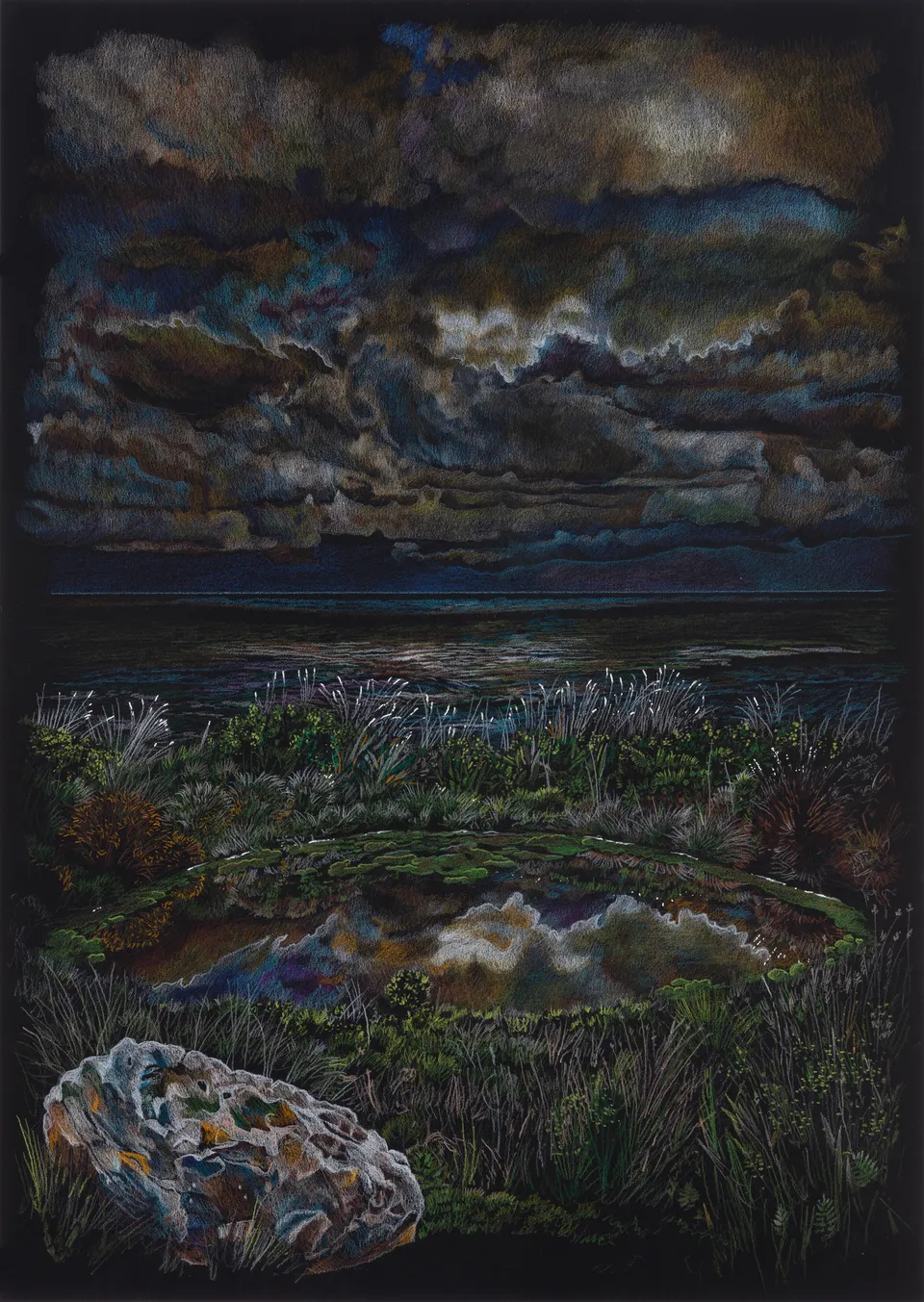 Deborah Poynton, Drawing on Black Paper 8