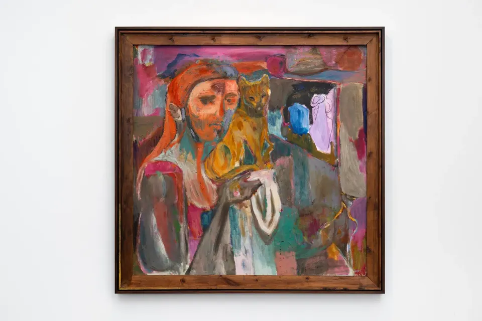 Carole Gibbons, Self-Portrait with Muse