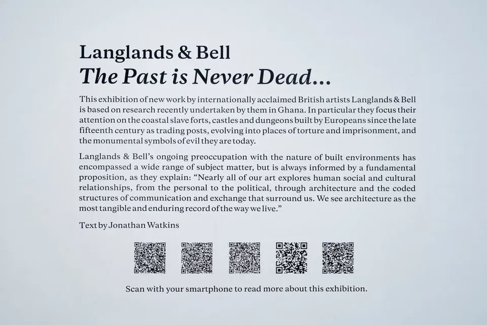 Langlands & Bell, Installation - 'The Past Is Never Dead...'