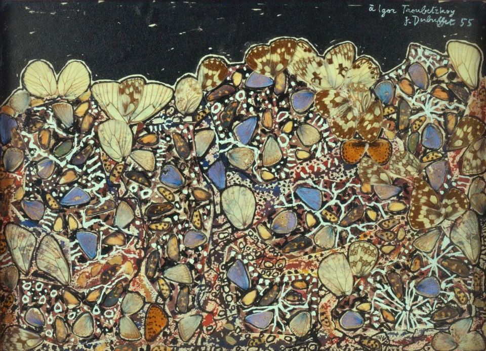 Jean Dubuffet, Paysage aux argus (Landscape with Argus)