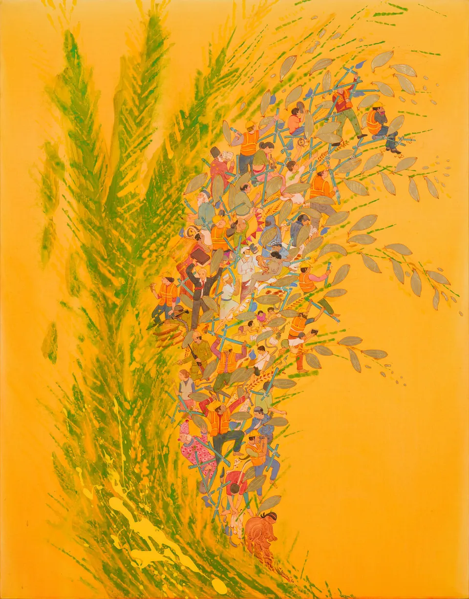 NS Harsha, A birth and its chanced panicle
