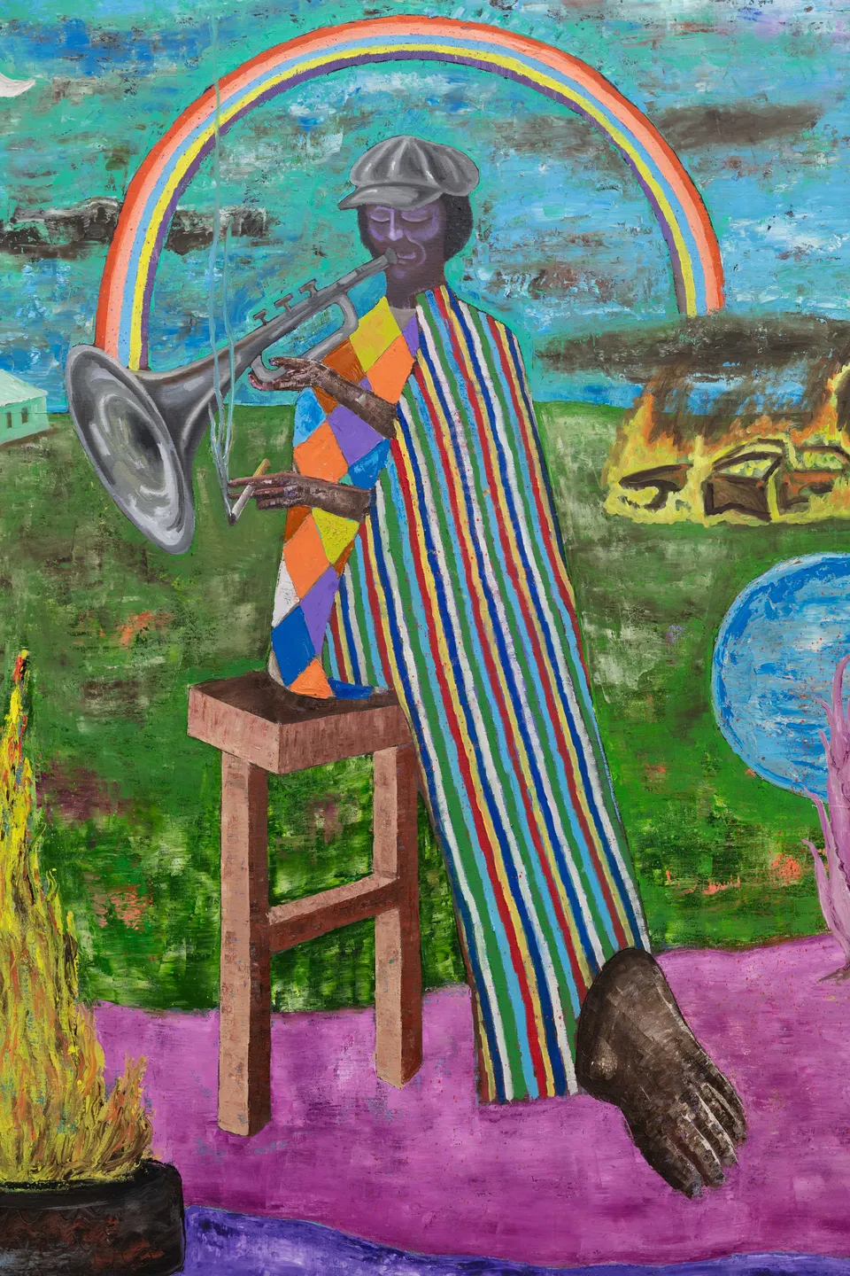 Simphiwe Ndzube, Grazing in the grass