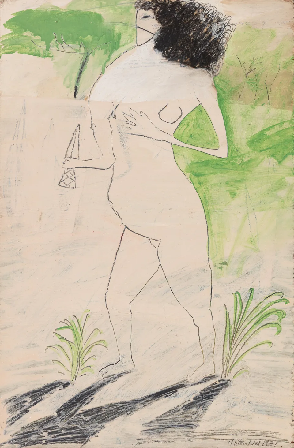 Hylton Nel, Untitled (nude with knife)