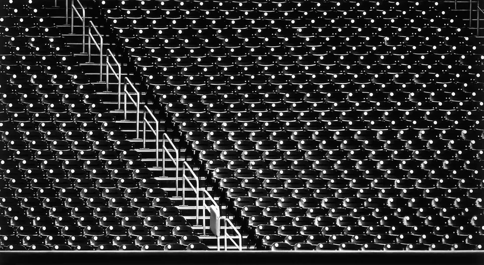 Robert Longo, Untitled (Baseball Stadium, 2020)