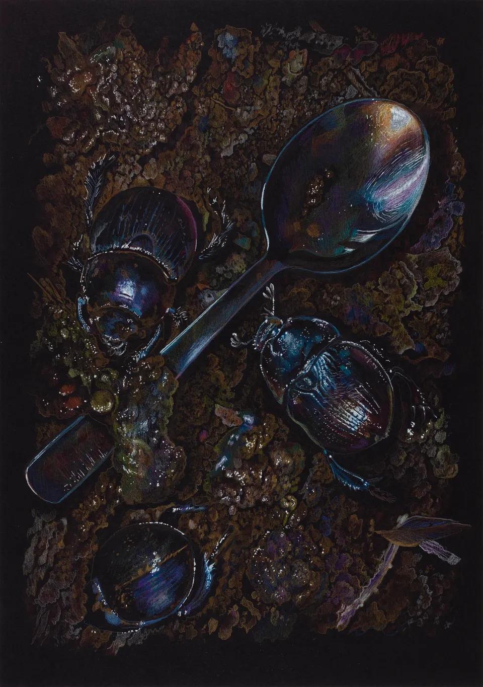 Deborah Poynton, Drawing on Black Paper 13