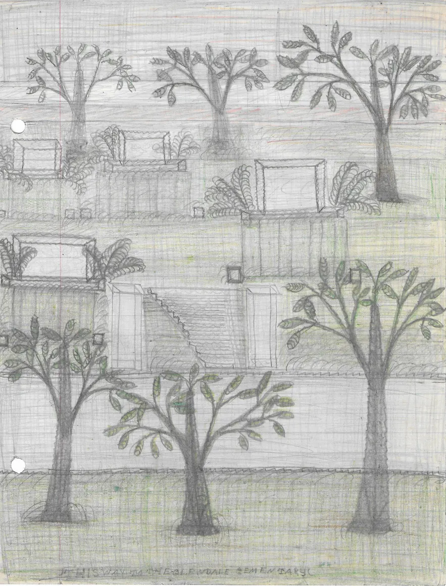 Pearl Blauvelt, Untitled (This Way to the Glendale Cemetery)