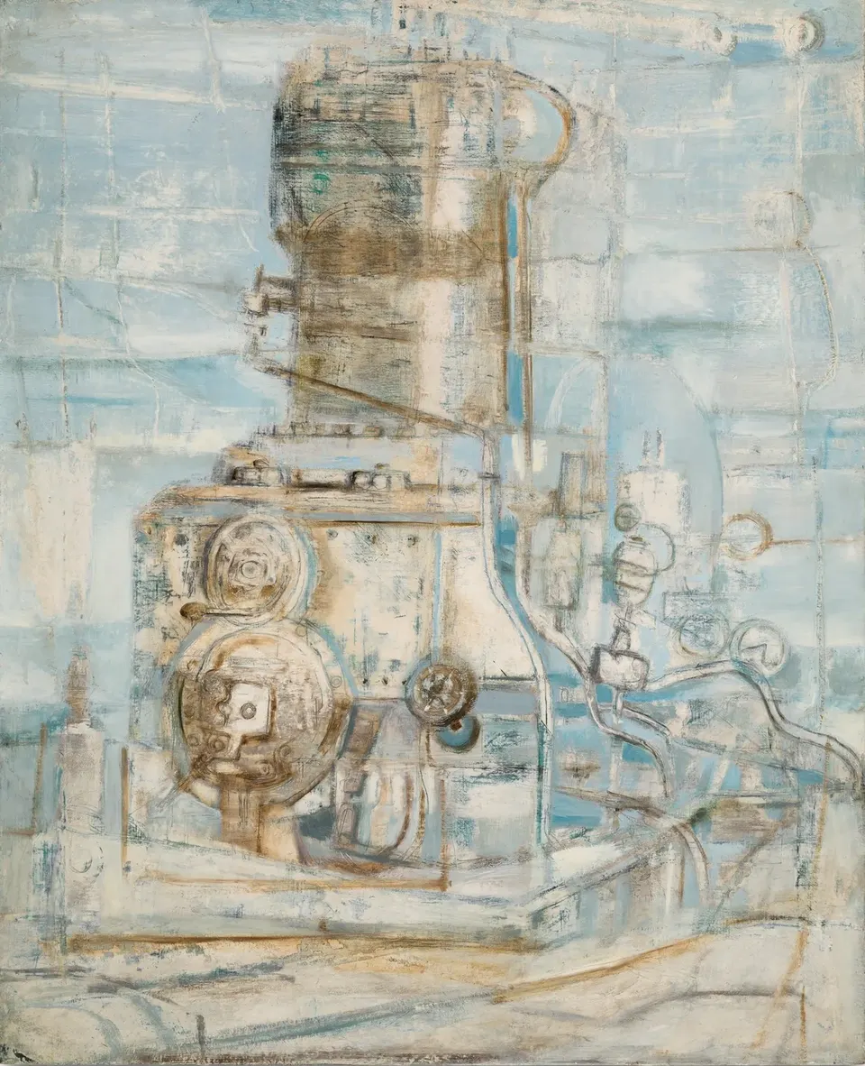 Hedda Sterne, Machine Motor Light Blue
