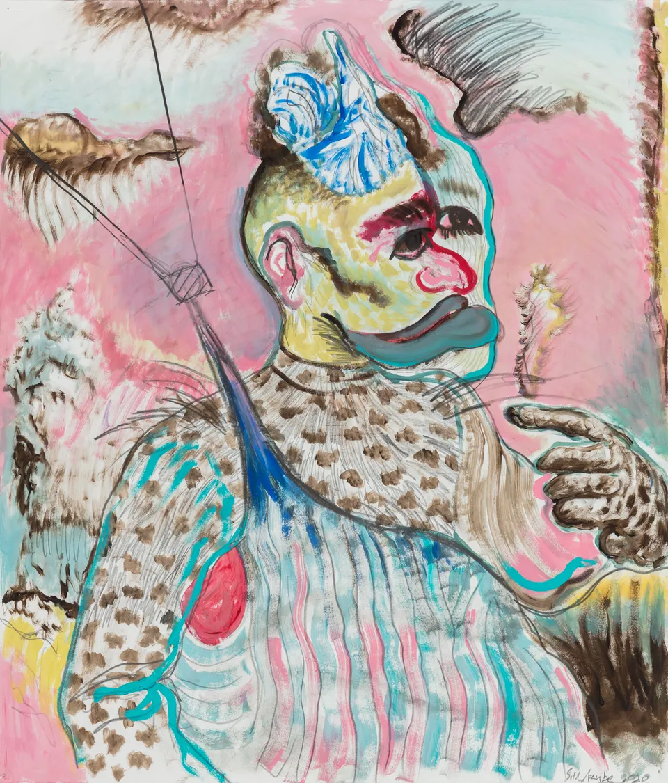 Simphiwe Ndzube, Untitled Portrait #2