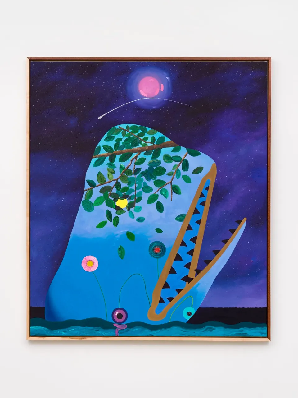 Craig Kucia, Untitled (Whale, purple sky)