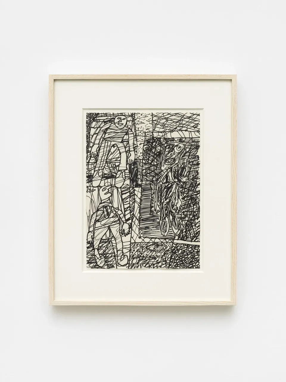 Jean Dubuffet, Paysage avec 3 personnages
