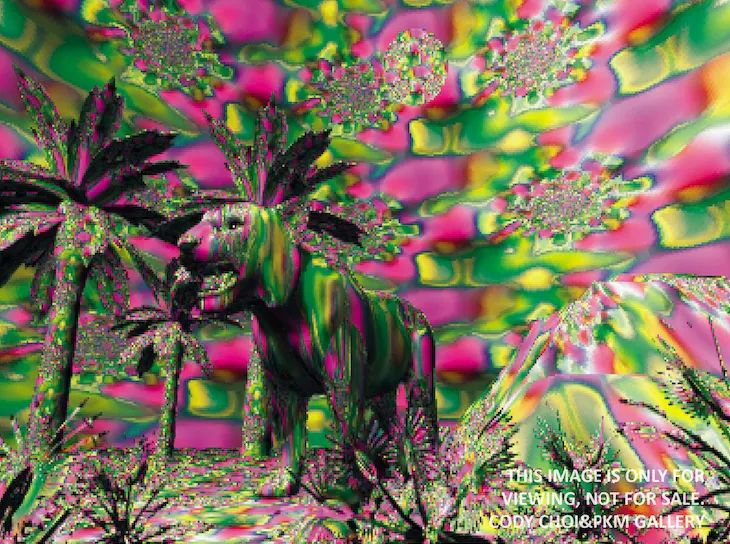 Cody Choi, TITLE: DATABASE PAINTING SERIES 1 - STOLEN DATA , TIGER #00