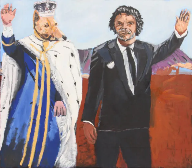Vincent Namatjira OAM, King Dingo (Self-portrait)
