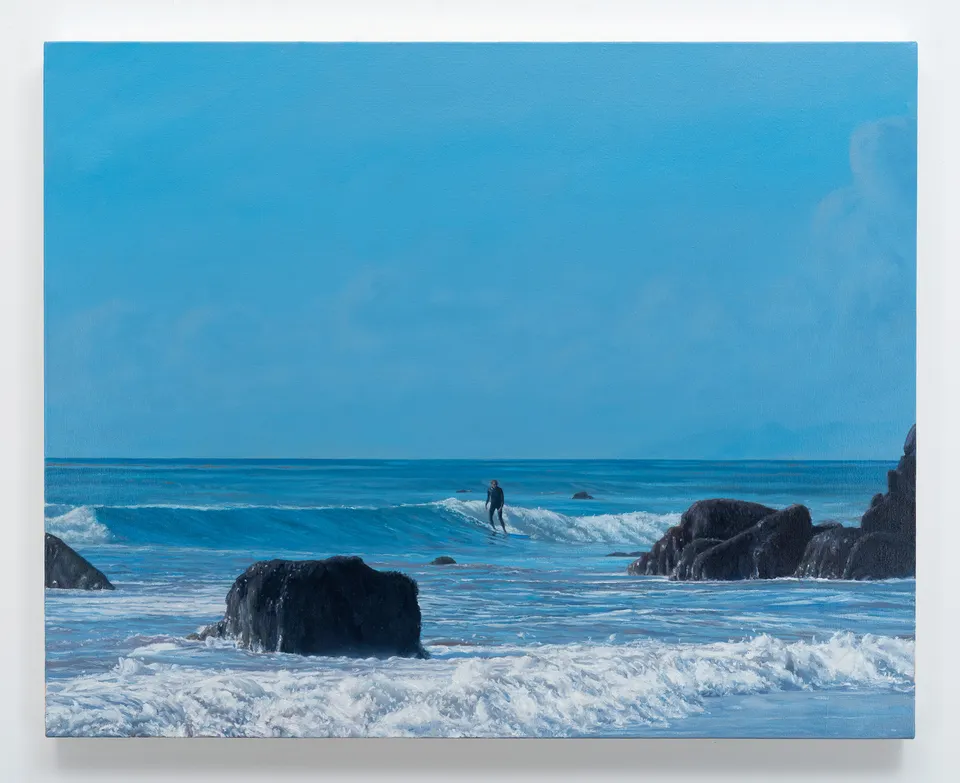 Tim Gardner, Surfer with Rocky Shore