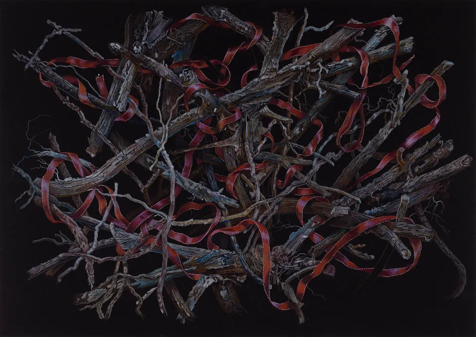 Deborah Poynton, Drawing on Black Paper 23